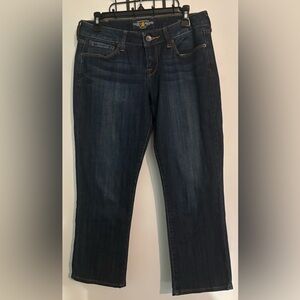 Lucky Brand Womens Lola Ankle Crop Dark Wash Sz 8/29 Mid-rise 5 pocket 1%Spandex